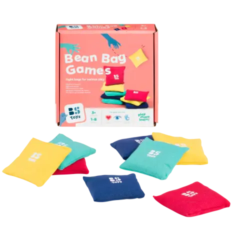 Set de 8 saculeti cu nisip de aruncat, Bean Bags, BS Toys GA526