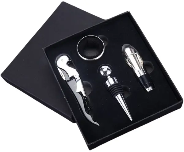 Set de accesorii pentru vin Morello - 4 piese, 16 х 14 x 3 cm