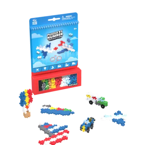 Set de Activitati Plus-Plus, 125 piese, Mijloace de transport