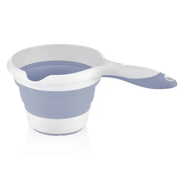 Set de baie cu 5 piese si cadita pliabila Babyjem Blue