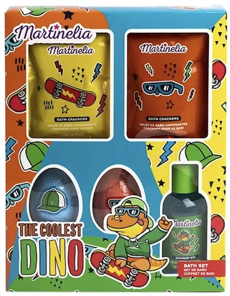 Set de baie pentru copii Martinelia - Dino, 5 piese