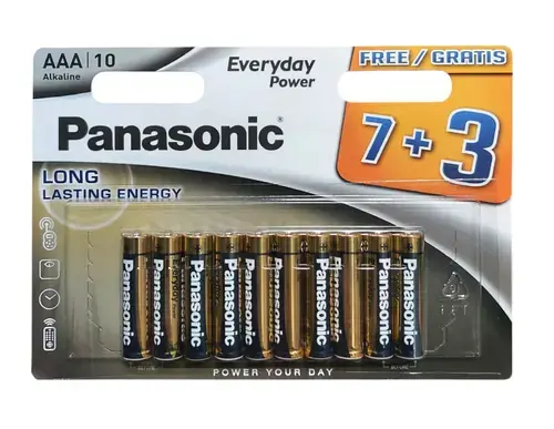 Set de baterii Panasonic Everyday Power, AAA, 10 Bucati