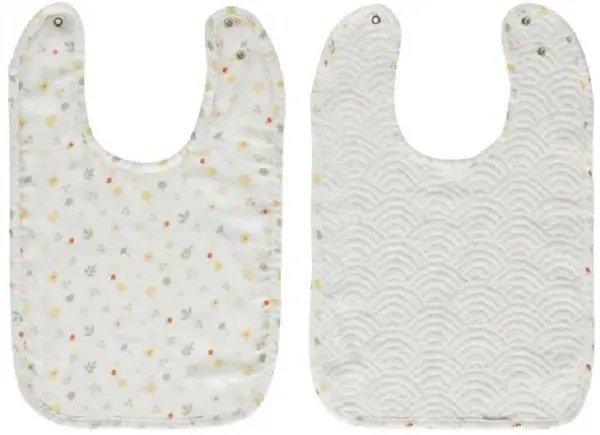 Set de bavete Bebe-Jou - Bohemian Garden, 2 buc