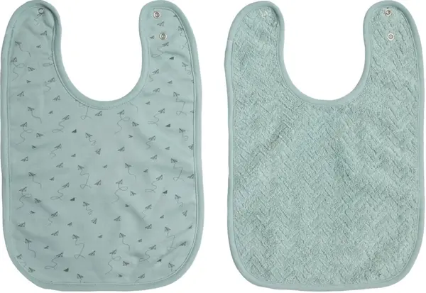 Set de bavete Bebe-Jou - Fabulous Paper Planes, 2 bucati