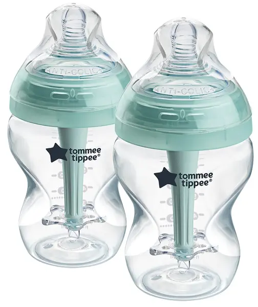 Set de biberoane autosterilizate Tommee Tippee Anti-Colic+ - 2 х 260 ml
