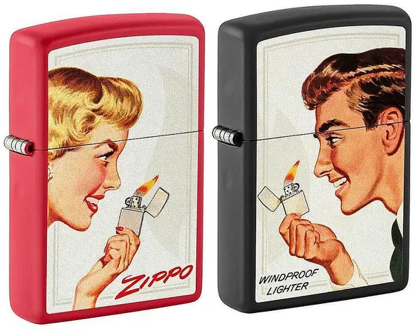 Set de brichete Zippo - Vintage Ad
