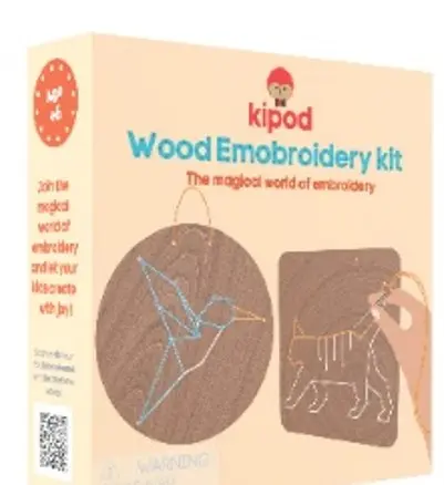 Set de broderie din lemn - Animale Kipod