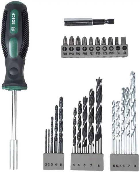 Set de burghie și biți pentru șurubelniță Bosch - 27 de piese