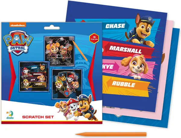 Set de carduri răzuibile Dodo - Chase, Marshall, Skye And Rubble