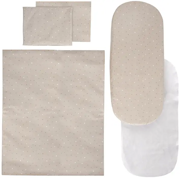 Set de cărucior Lorelli - Cu protector, cer, bej