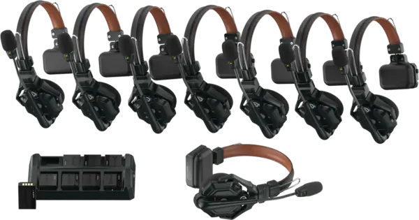 Set de casti cu o singura casca si microfon, Hollyland Solidcom C1 Pro Wireless Intercom System with 8 ENC headsets