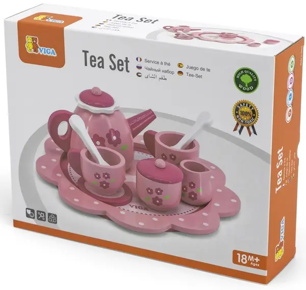 Set de ceai Viga, roz