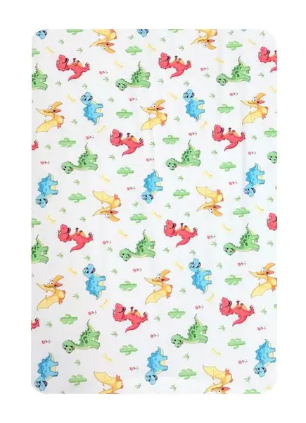 Set de cearsaf + paturica dubla de vara dinozauri