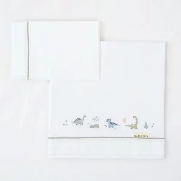 Set de cearșafuri Bimbidreams - Trex, 60 x 120 cm, 3 piese