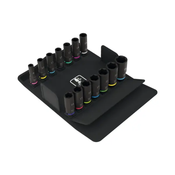 Set de chei tubulare de impact lungi, 8790 B, 3 8, 14 piese, Wera 05005580001