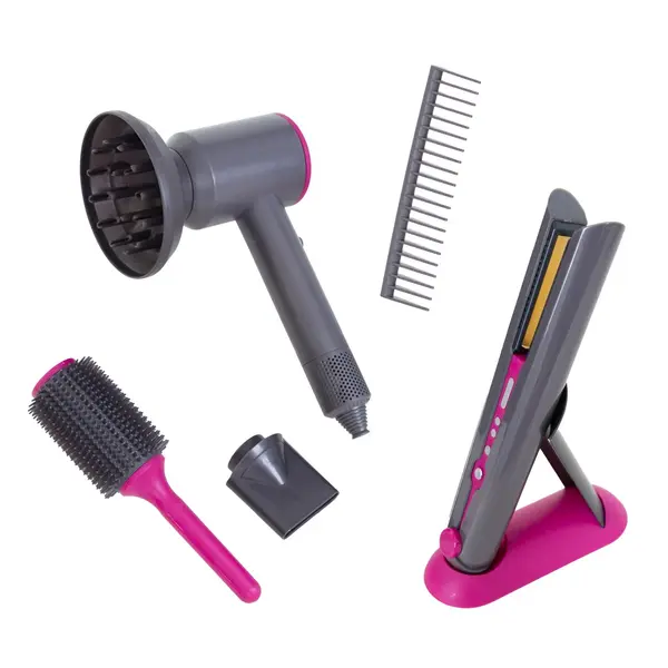 Set de coafat si uscat parul, de jucarie, Sunman, 6 piese