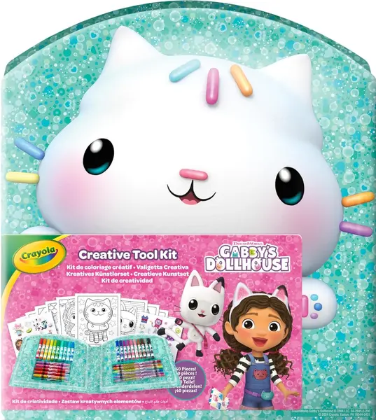 Set de colorat Crayola Gabby's Dollhouse - 40 piese