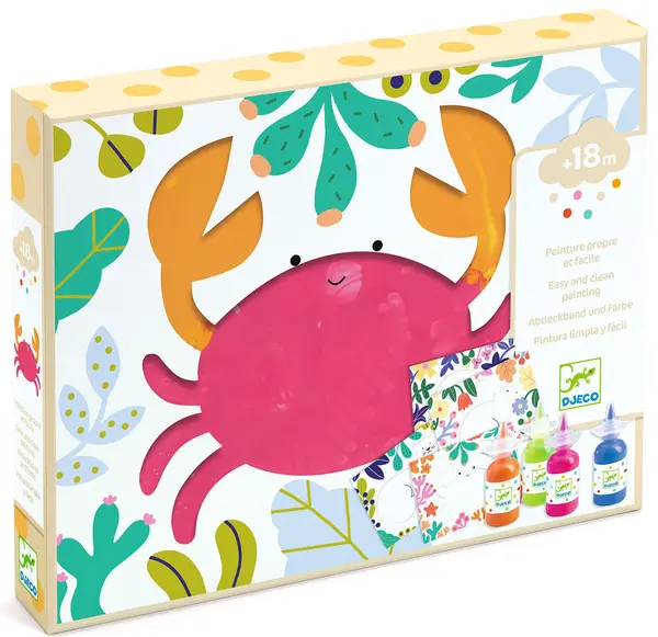 Set de colorat creativ pentru degete Djeco - Animale