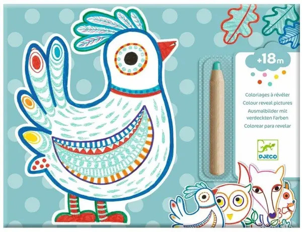 Set de colorat Djeco - Prietenii Pădurii