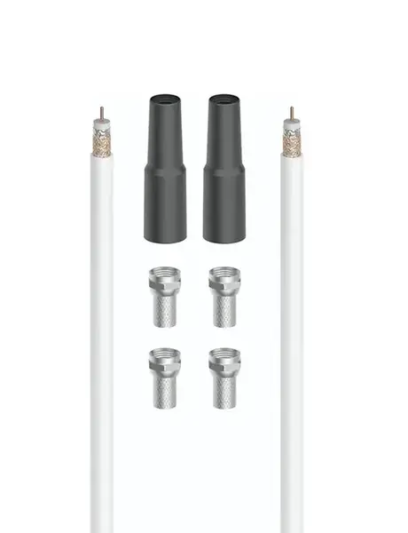 Set de conectare Hama 205041, 100 dB, 10 m (Alb)