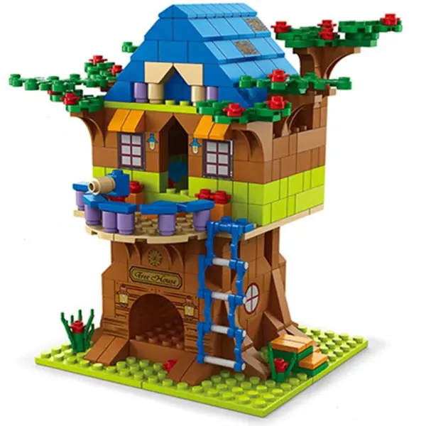 Set de constructie casuta in copac 6 in 1 cu 1000 piese