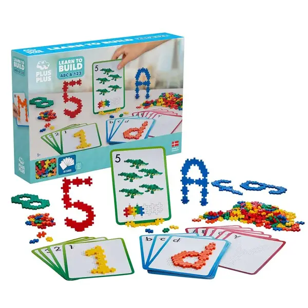 Set de constructie Cifre si Litere Plus Plus Constructor 600 piese
