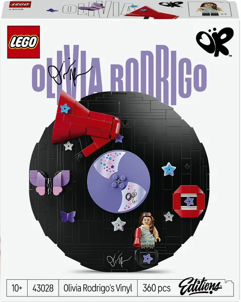 Set de construcție LEGO Editions – Disc de vinil Olivia Rodrigo (43028)