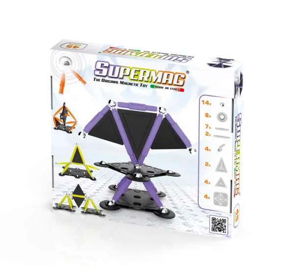 Set de constructie magnetic Projects Tehnicolor 45 piese | Supermag