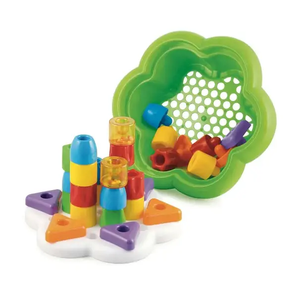 Set de constructie Quercetti Chunky Peggy 28 piese