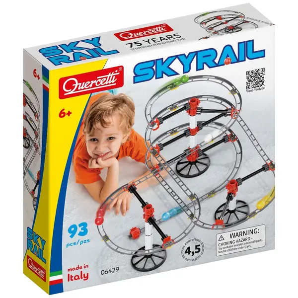 Set de constructie, Quercetti, Skyrail, 93 piese