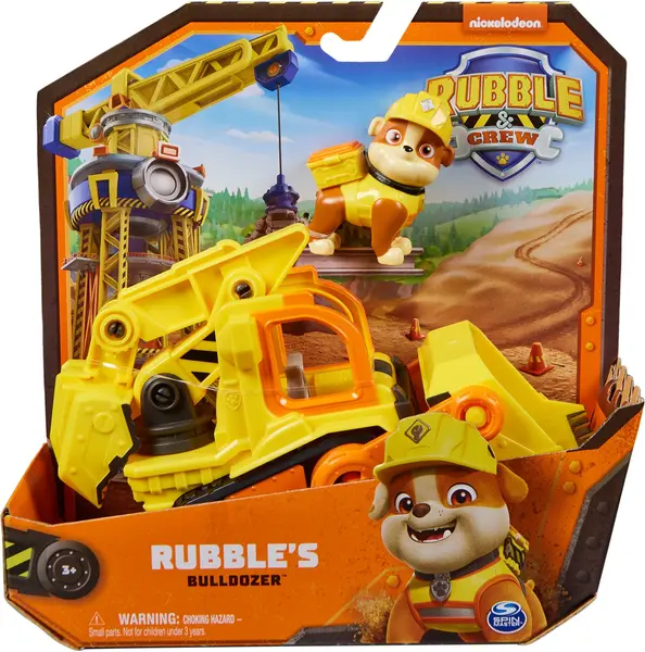 Set de construcție Spin Master Paw Patrol Rubble & Crew - Buldozerul lui Rubble