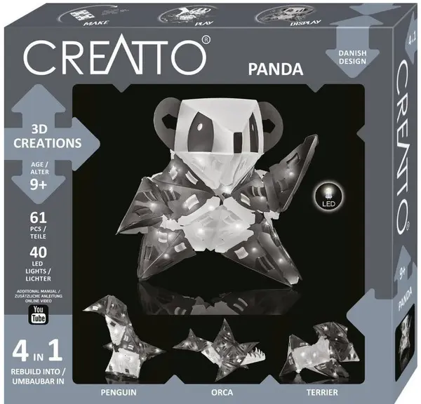 Set de constructie Thames & Kosmos Creatto - Panda, 51 piese