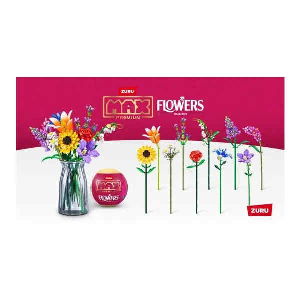 Set de constructie - Zuru Max Flowers (produs surpriza) | Zuru