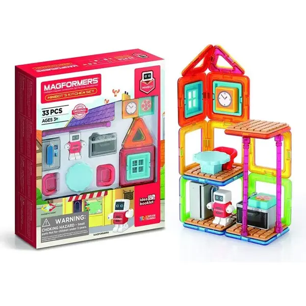 Set de construit pentru copii Magformers- Bucatarie, 33 piese