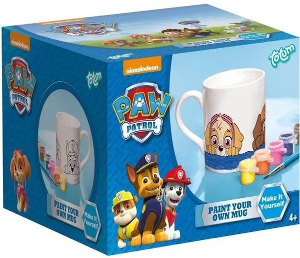 Set de creatie Totum Paw Patrol - Coloreaza singur, casa stilata