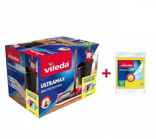 Set de curatenie Vileda Ultramax Box + 3 lavete