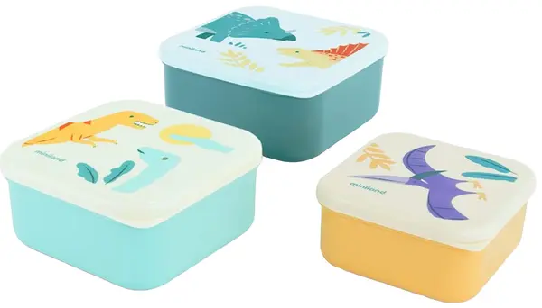 Set de cutii pentru mâncare Miniland - Jurassic, 3 buc