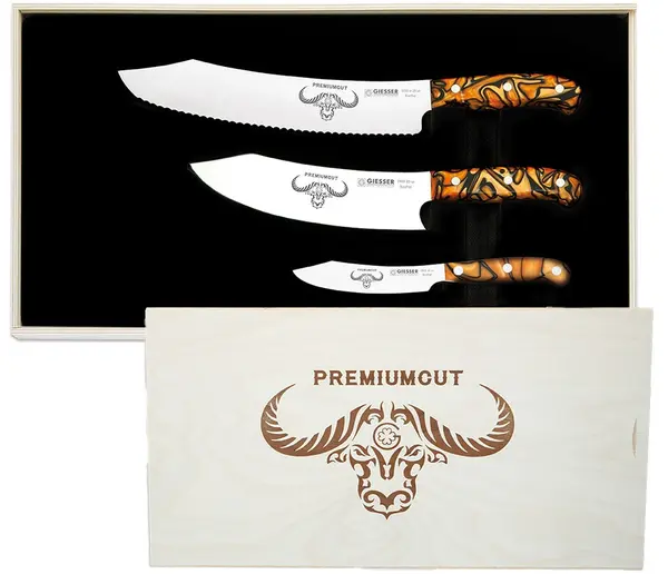 Set de cuțite Giesser - PremiumCut, Spicy Orange, 3 buc.