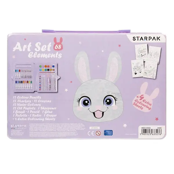 Set de desen Starpak Rabbit 68 piese