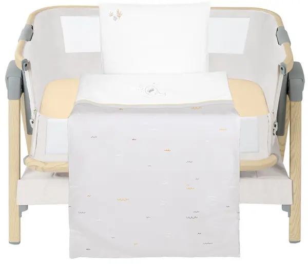 Set de dormit din 5 piese pentru mini patut KikkaBoo Seally Me
