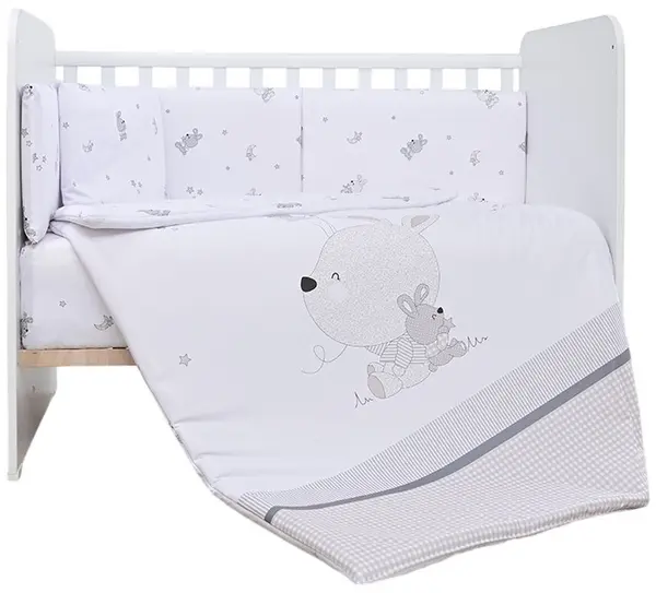 Set de dormit pentru bebeluși Lorelli - Smile, Little Rabbits, gri