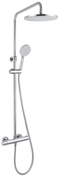 Set de dus cu baterie termostatata, 23 cm, 3 jeturi, crom, Kielle Oudee