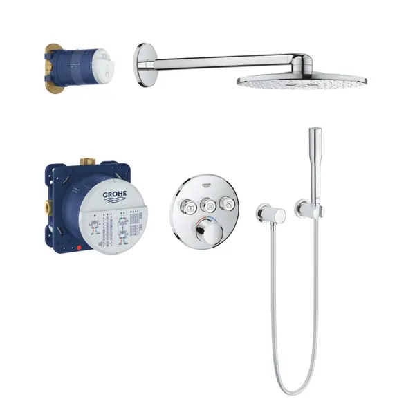 Set de dus GROHE SmartControl Perfect Shower, Star Light, DreamSpray, Crom