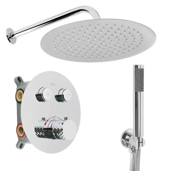 Set de dus incastrat Rea Lungo Diamond Chrom + BOX