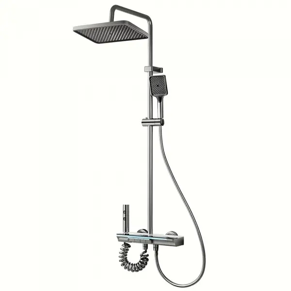 Set de dus smart, iHunt MZ110GR, Display LED, afisaj digital, 4 moduri de curgere, ajustabil
