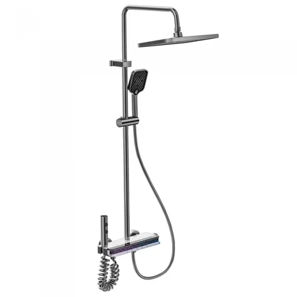 Set de dus smart, iHunt MZ130GR, Display LED, afisaj digital, 4 moduri de curgere, ajustabil