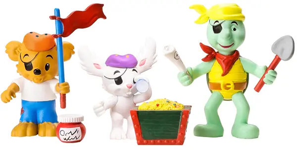 Set de figurine Micki - Pirații Bamze, Skoklo și Skalman