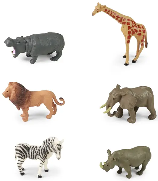 Set de figurine Rappa - Animale africane, 6 buc. , 5-7 cm