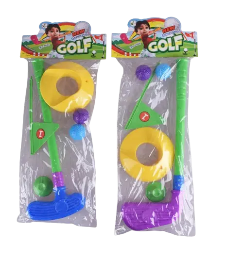 Set de golf de plastic pentru copii
