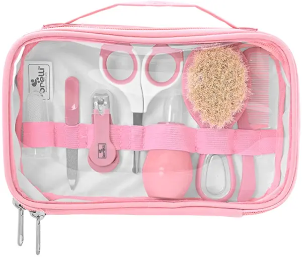 Set de igienă cu suport Lorelli Baby Care - Deluxe, Blush Pink